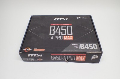 MSI B450M-A PRO MAX AMD AM4 DDR4 ATX Motherboard with Orignal Box