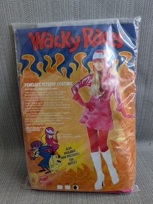 Rubies offizielles verrücktes Rennen Penelope Pitstop Damenkostüm Größe Large 16-18