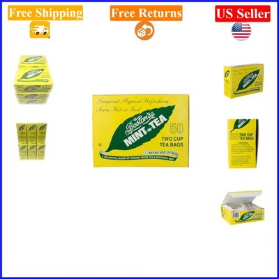 Mint-in-Tea Black Tea with Mint, 50-Count Box, Pack of 6, Gluten-Free