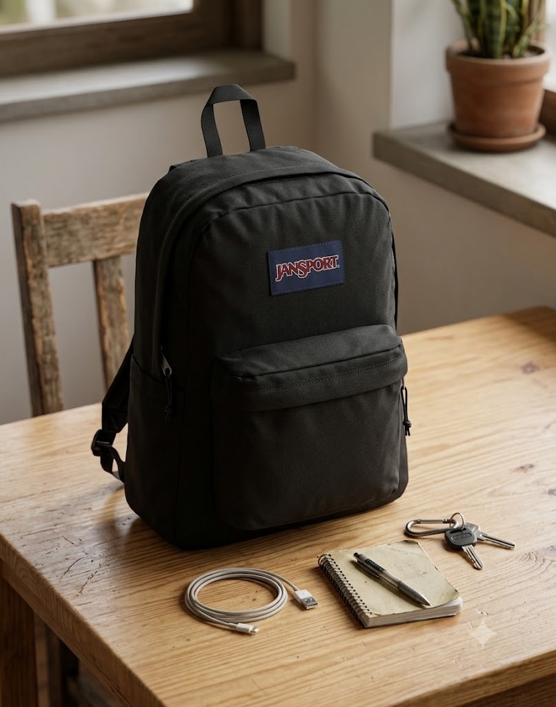 JanSport T501 Superbreak Backpack- Black