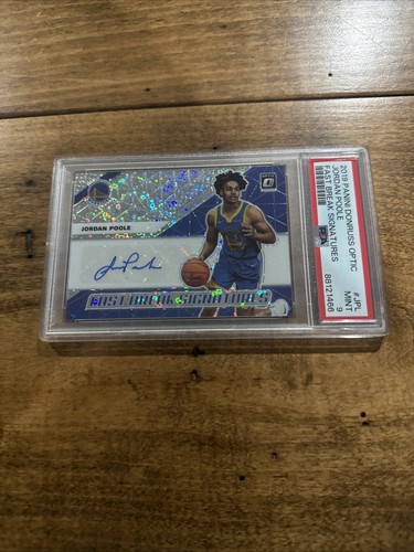 Jordan Poole [Gold] #FB-JPL 2019 Panini Donruss Optic Fast Break Signatures card