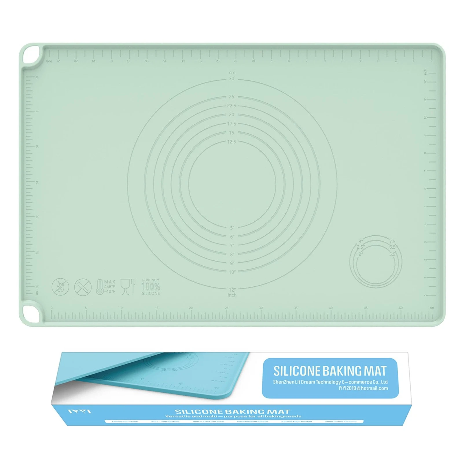 Silicone Baking Mat, Dough Rolling Mat, Pastry Mat for Rolling Dough, Silicon...
Opens in a new wind