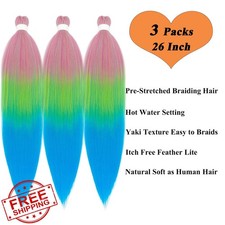 Ai Yuchen Colored Ombre Braiding Hair Pre Stretched Kanekalo 26"