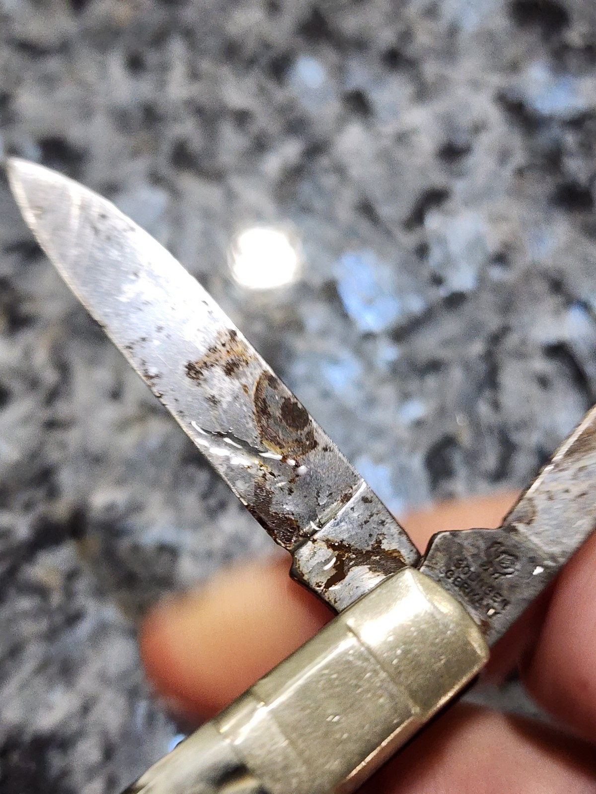 Hen & Rooster Pocket Knife 324C 24KT Bertram Solingen Germany 4 Blade Congress