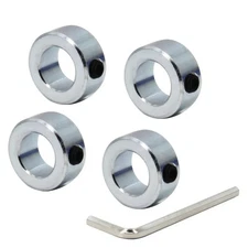 4pcs 3/4 Bore Shaft Collars Sets Screw Style Zinc Plated Solid Steel Lock Collar