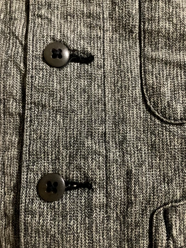 RRL Double RL Ralph Lauren Men's Gray Textured Cotton Vest Size M image 4