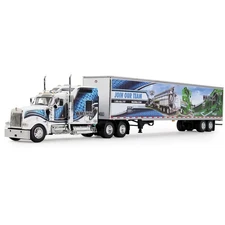 Kenworth W900L with 86 Studio Sleeper & 53' Utility Trailer w/Skirts