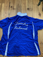 Vintage Nat Nast Trumbo's Richmond Va Bowling Shirt Medium Embroidered 60s Loop