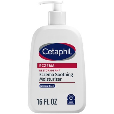 CETAPHIL ECZEMA RESTORADERM Soothing 16 Fl Oz (Pack of 1), No Color 