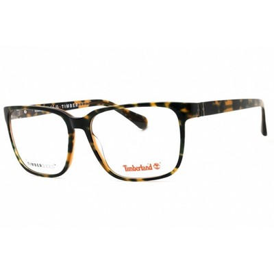 Timberland Men's Eyeglasses Dark Havana Acetate Square Shape Frame TB50034 052