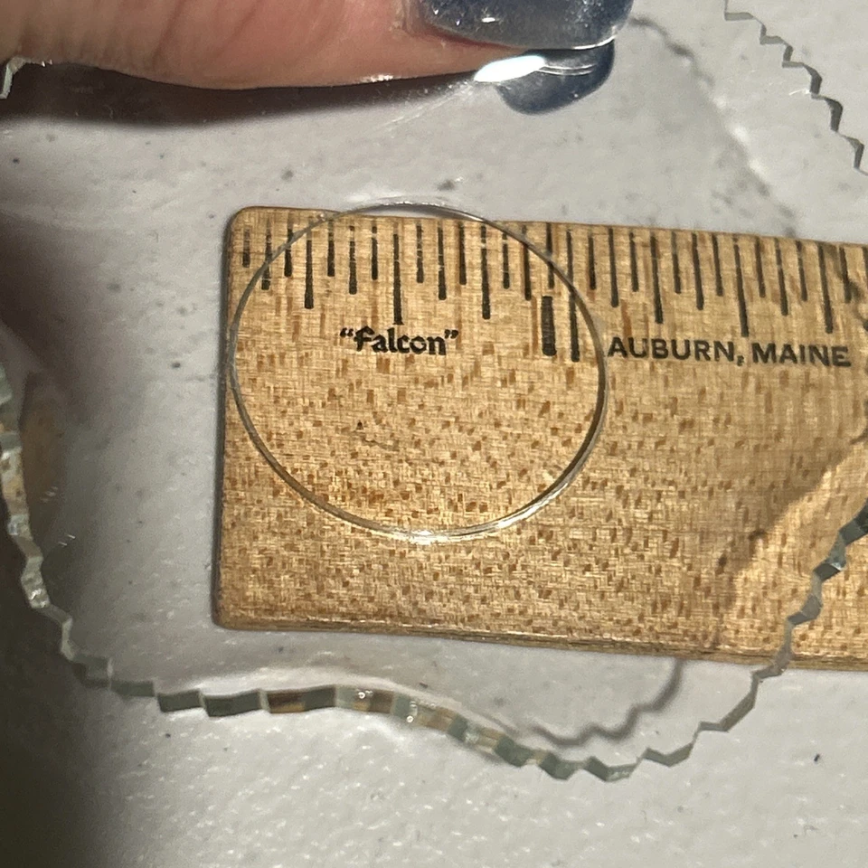 3 bobeches vintage de borde de vieira con volantes transparentes Foto 3 de 4