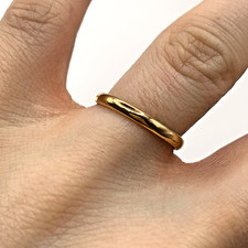 22 ct Gold Wedding Band Ring 22ct 22k 916 Yellow Gold - Size K