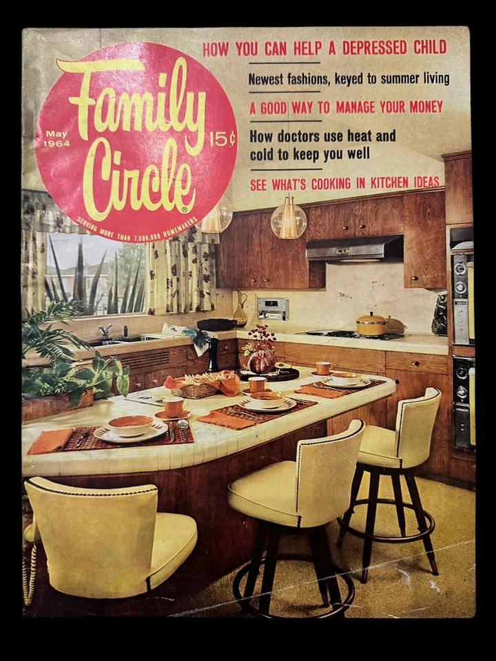 1964 Family Circle Magazines (3) | Feb Apr May | Vintage Mid Century collectible - Image 4 of 4