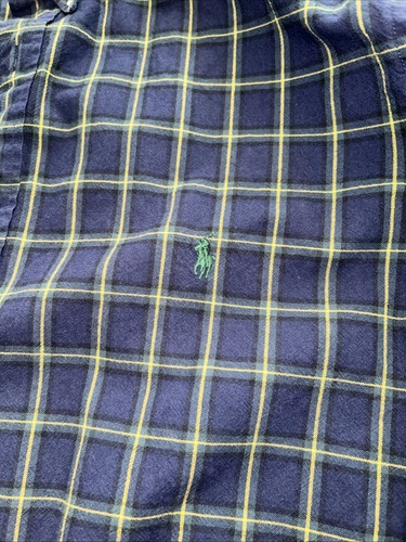 Ralph Lauren Polo Button Down Men Navy Size 2XLT - Picture 2 of 3
