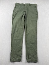 Banana Republic Womens Sloan Fit Size 2 Khaki Stretch Pants Green 4 Pockets