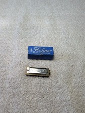 VINTAGE HOHNER Little Lady No. 39 Mini Harmonica with  Blue Case Made in Germany