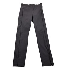 Athleta Pants Womens 6 Black Ankle Slim Stretch Zip Back Pockets Recycled Nylon