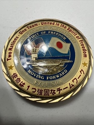 US NAVY USS George Washington CVN 73 Challenge Coin Spirit Of Freedom FY11