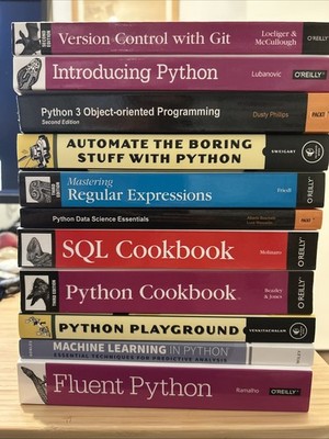 Python, Data Science, ML Programming Book Lot
