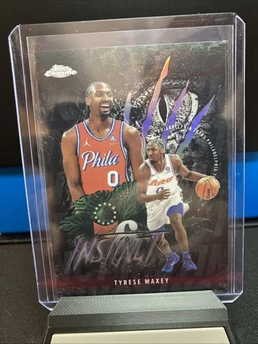 2025 Topps Chrome Tyrese Maxey Refractors (RAW)