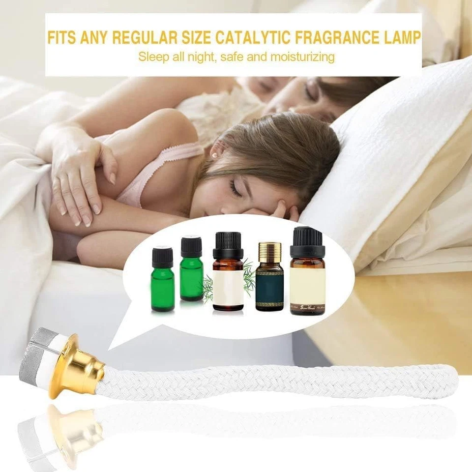 Lampada per Oli Profumati Stoppino Bruciatore Catalitico Diffusore Aromaterapia  - Immagine 3 di 4