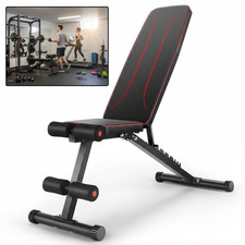 660LBS Fast Foldable Weight Bench Full Body Strength with 8 Adjustable Backrests