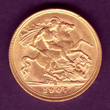 Australia. 1907 Melbourne - Half Sovereign.. Much Lustre - EF