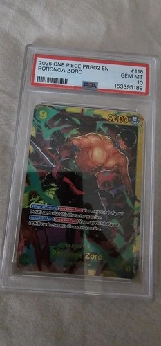 2024 ONE PIECE OP06-WINGS OF THE CAPTAIN #118 RORONOA ZORO PSA 10