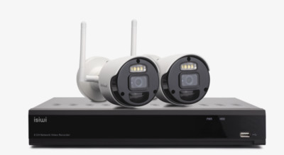 ISIWI WIRELESS CONNECT KIT AIR2 ISW-K2N8BFBTA4MP-2 GEN1 NVR 8 KANÄLE + 2 TELECAM
