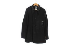G-star Raw Mens Coat Jacket Decoy Wool Garber Trench Vintage Black Casual Size M