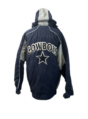 VTG Dallas Cowboys Nike NFL Pro Line Authentic Full Zip Jacket Removable  Hoodie
