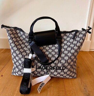 Karl Lagerfeld Monogram Weekender Bag Neupreis  399,-