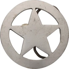 New Rock Star Tattoo Wicca Punk Emo Skater Pentagram Rockabilly NOS Belt Buckle