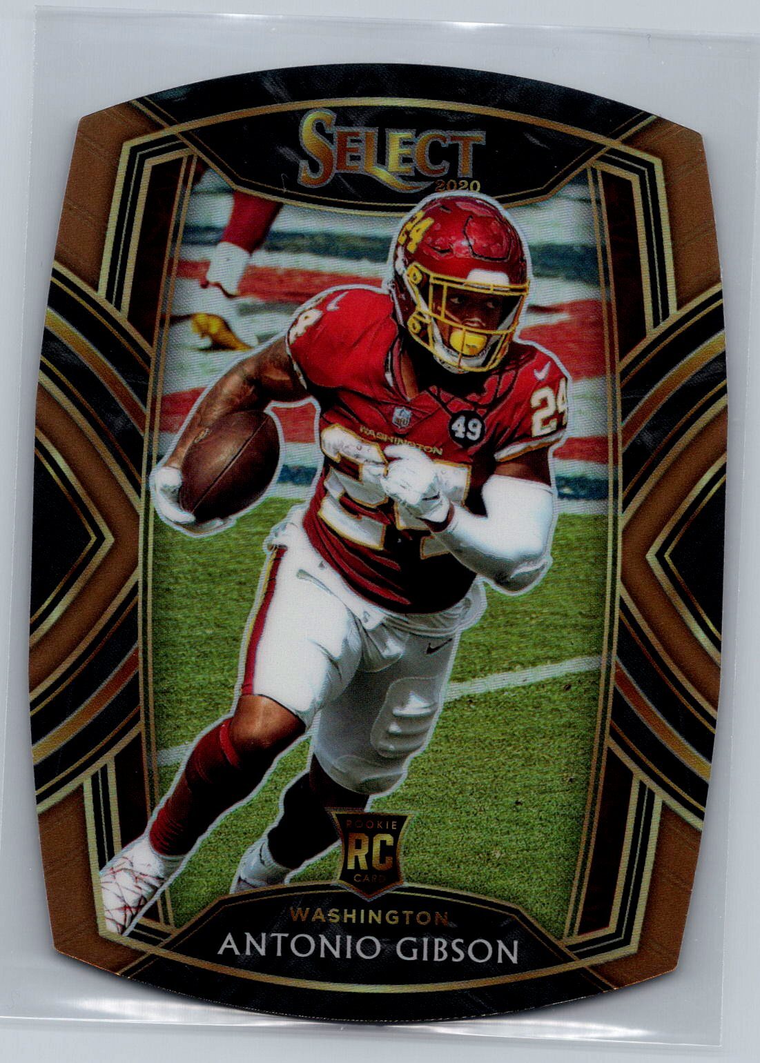 2020 Panini Select #272 Antonio Gibson 205/355 Copper Prizm Die Cut NrMt-Mint