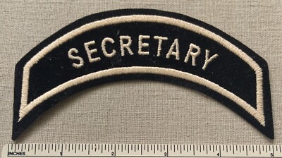 HOG SECRETARY Harley Owners Group PATCH Member Chapter Officers Badge