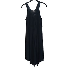 Liz Lange Maternity black flowy sleeveless maxi dress