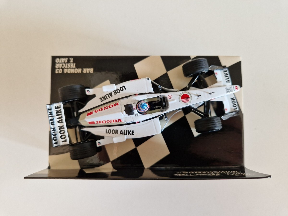 Minichamps 1/43 BAR Honda 03 T. Sato - Testcar 2001 (Japan Ed