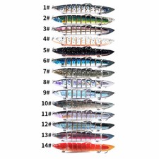 Multi Jointed Fishing Lure Swimbait Wobbler Bait Bass Trout Crankbait Saltwater