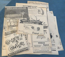 MOVIE THEATRE ADVERTISING VINTAGE 1969 ACADEMY AWARD NEWSPAPER CLIPPINGS X20