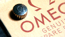 Omega crown stainless steel 5.3mm approx - Genuine, for watch repair
