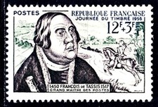 TIMBRES DE FRANCE  N°  1054 ** JOURNEE DU TIMBRE 1956  NEUF SANS CHARNIERE
