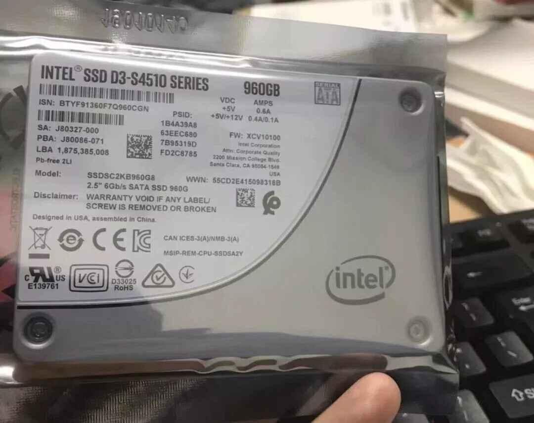 Intel S4510 960GB Internal SSD 2.5