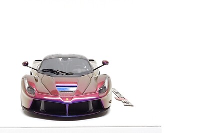 BBR Deluxe 1:18 Ferrari LaFerrari in Chameleon Purple / Carbon