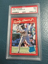 1990 Donruss Sandy Alomar San Diego Padres #30 Baseball Card PSA 7
