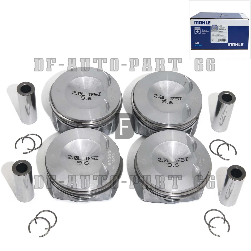 4x Pistones y anillos de motor 82,51 mm Φ21 mm para VW GTI Passat Audi A3 2,0 TFSI EA888 Foto 2 de 4