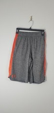 Under Armour Athletic Shorts. 2 Hand Pockets. Loose Fit. Size YL. UA Side Logo.