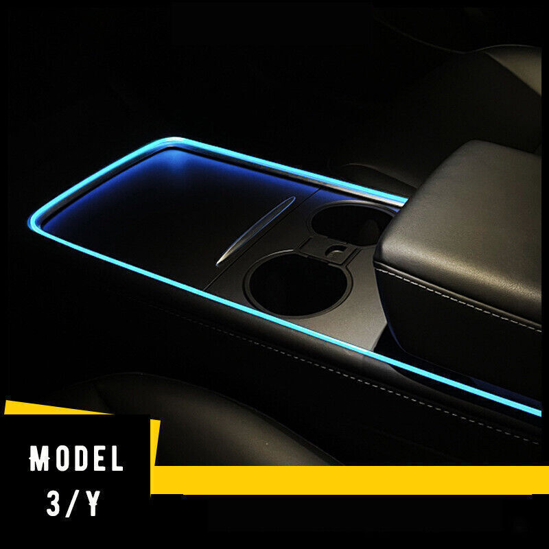 For 2021 Tesla Model 3 Y Car Interior Neon Lights APP Control LED Strip