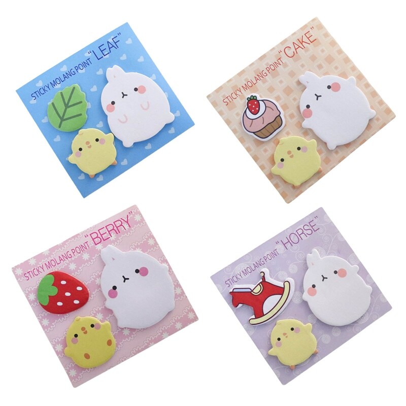 Multifunctional Self-Adhesive Sticky Notes Unruled Pocket Note Pad-image