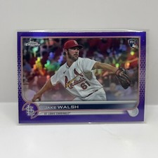 2022 Topps Chrome Update Baseball Jake Walsh RC USC156 Purple St Louis Cardinals