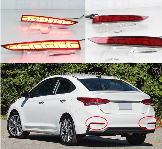 Fit For Hyundai Accent 20182020 LED Brake Warning Lights/ Rear Fog Lights 2pcs eBay